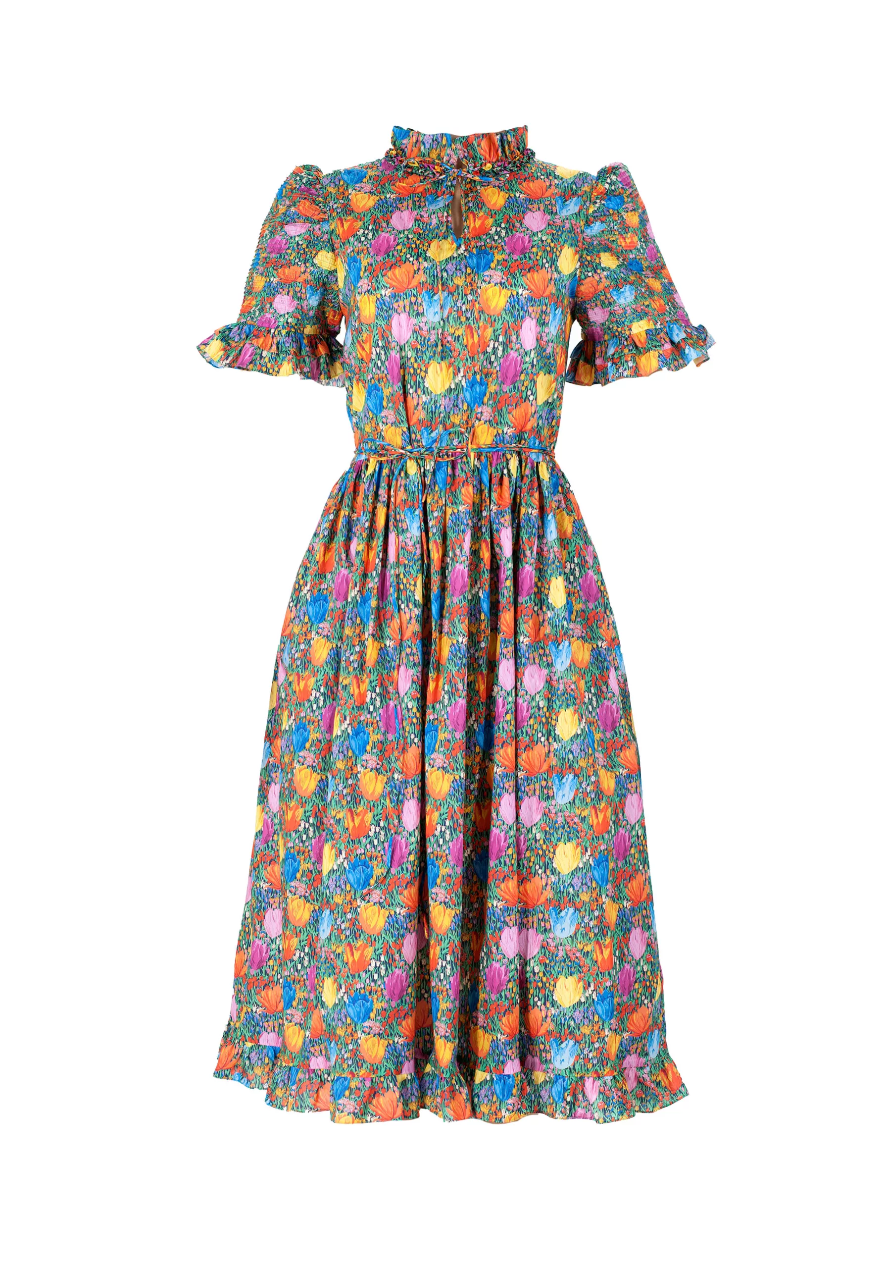 Sophisticated Jade Cotton Dress by Horror Vacui - an elegant and enchanting choice for a timeless and refined look